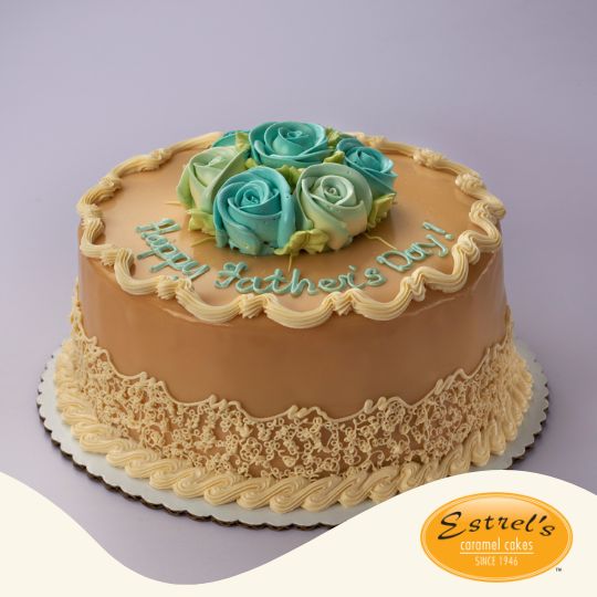 Design #128 8R Caramel Cake with Filling