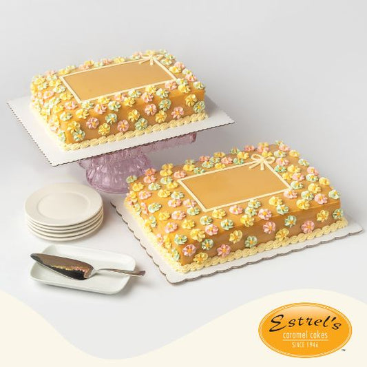 caramel cake, best caramel cake in manila, caramel cakes, estrel's caramel cakes, estrellas, estrells, rectangular caramel cake, caramel cake design