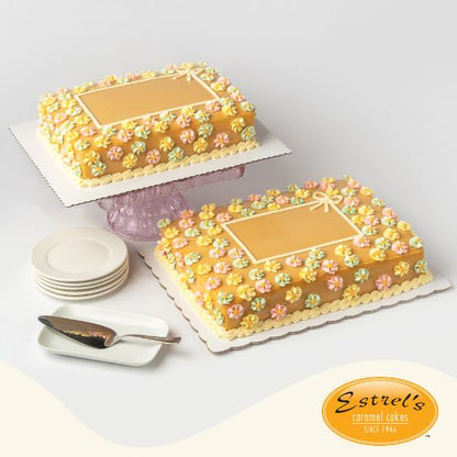 caramel cake, best caramel cake in manila, caramel cakes, estrel's caramel cakes, estrellas, estrells, rectangular caramel cake, caramel cake design